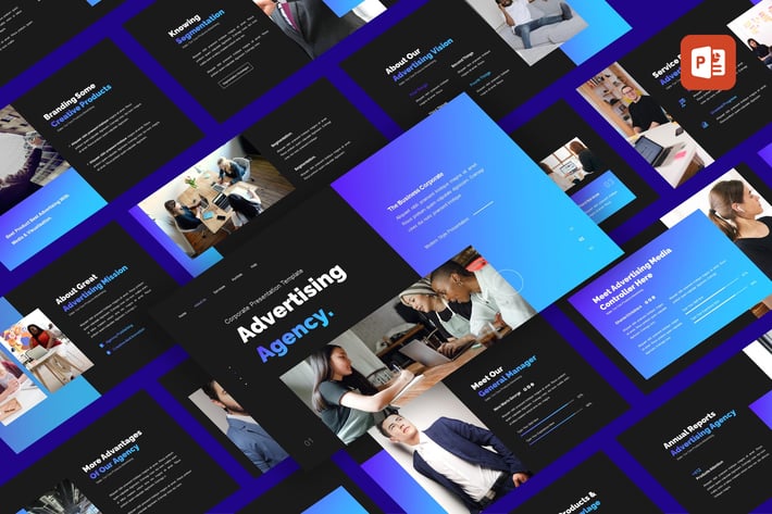 Advertising Agency - Business PowerPoint Template