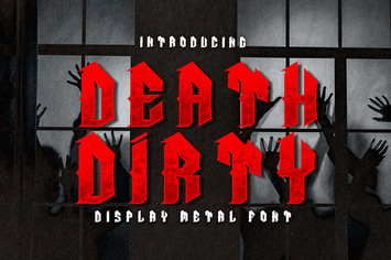 Death Dirty Modern Blackletter Graffiti Font