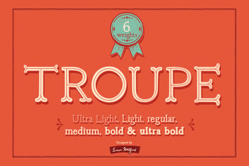 Troupe font