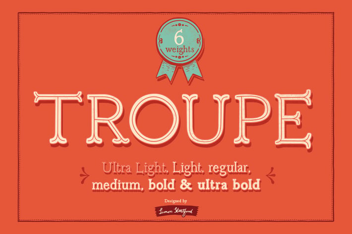 Troupe font