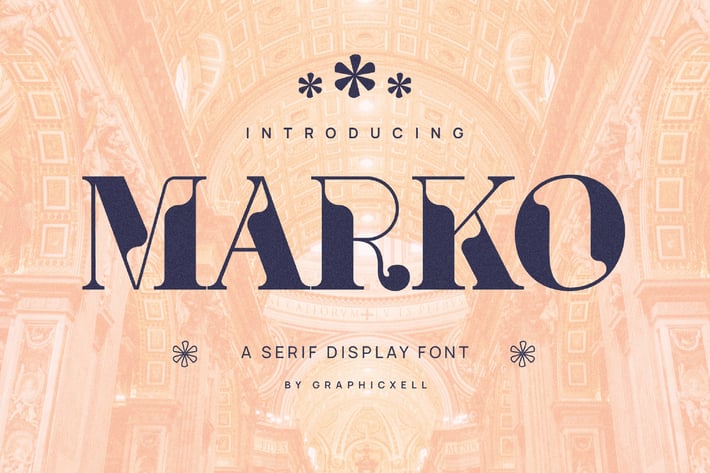 Marko Elegant & Unique Serif Font Typeface