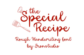 Special Recipe - Rough Handwriting Font