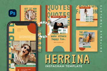 Herrina - Retro Instagram Stories and Post