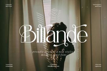 Billande || Stylish Serif Font
