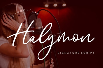 Halymon Signature Business Font
