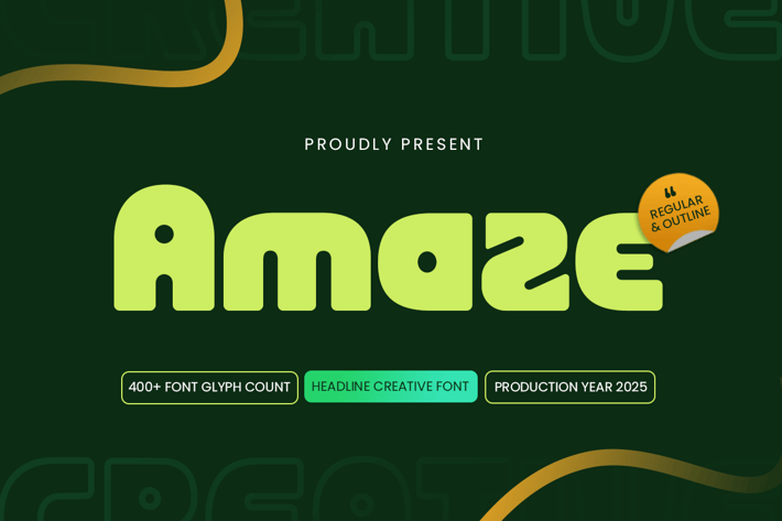 Amaze - Creative Font