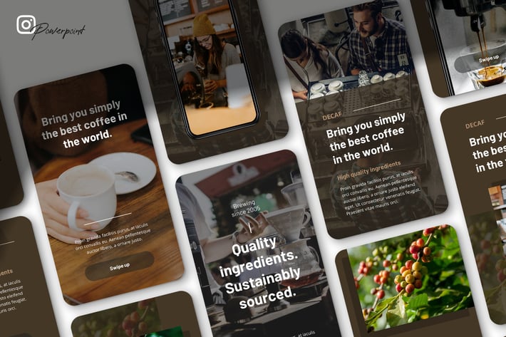 Decaf - Coffee Business Instagram Powerpoint