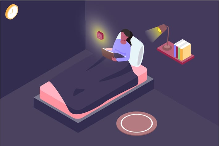 Automatic Bedroom Isometric Illustration