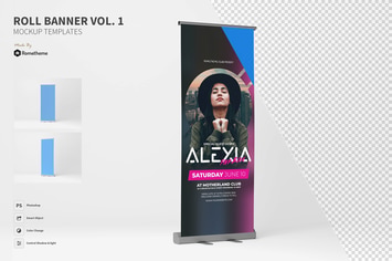 Roll Up Banner vol.01 - Mockup