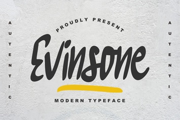 Evinsone Modern Typeface