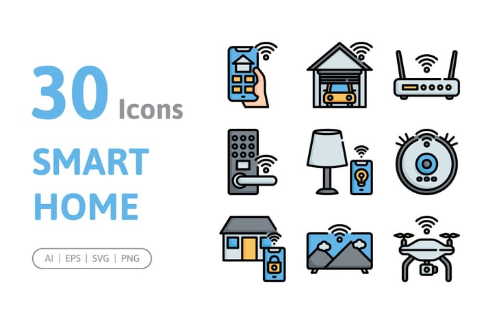 30 Smart Home Icons