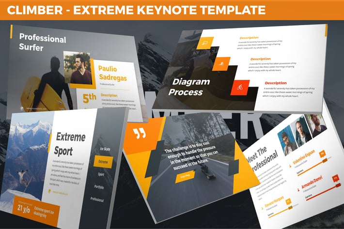 Climber - Extreme Keynote Template