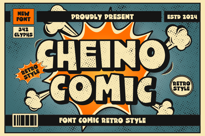 Cheino - Comic Retro Font