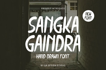 Sangka Gaindra - Hand Drawn Font