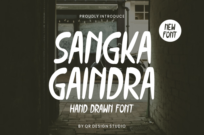 Sangka Gaindra - Hand Drawn Font