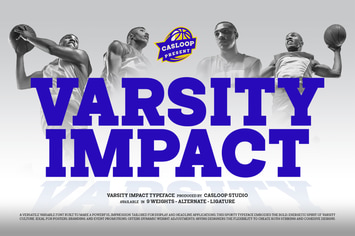 Varsity Impact - Slab Serif College Sporty Brand 