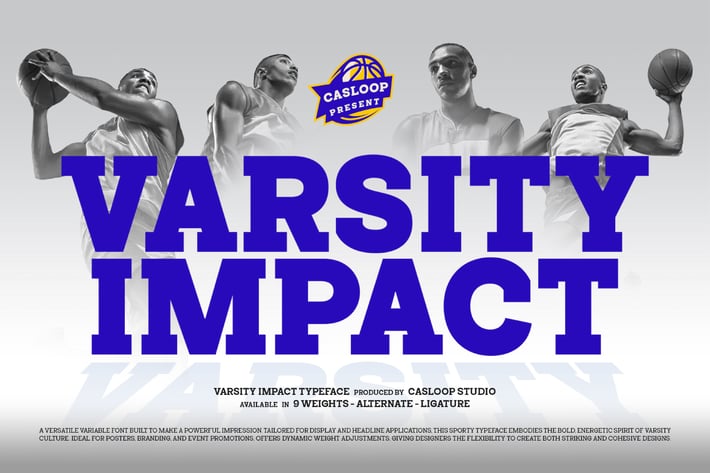 Varsity Impact - Slab Serif College Sporty Brand 