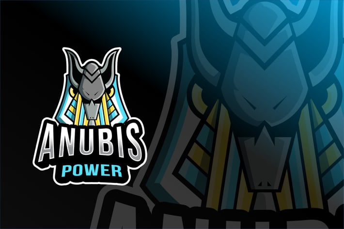 Anubis Power Esport Logo Template