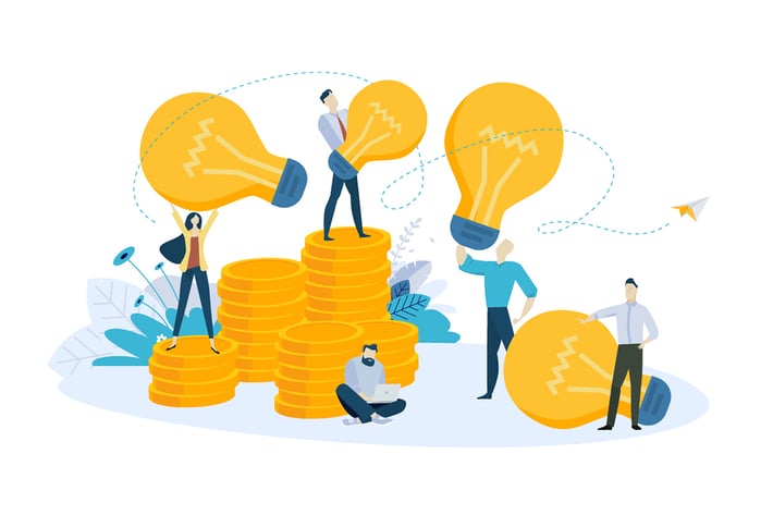 Creative flat design business concept
