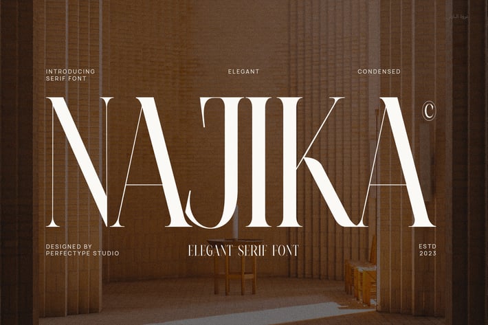Najika Elegant Serif Font Typeface