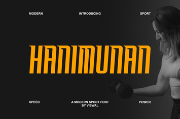 Hanimunan - Modern Sport Font