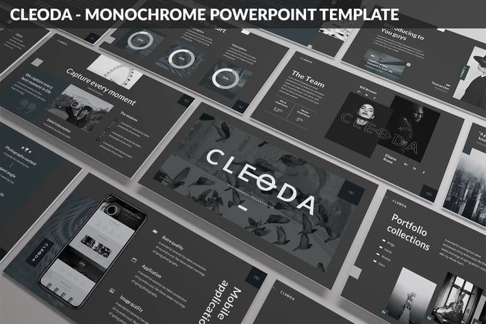 Cleoda - Monochrome Powerpoint Template