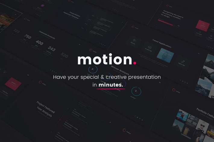 MOTION Creative & Colored Template (Google Slides)