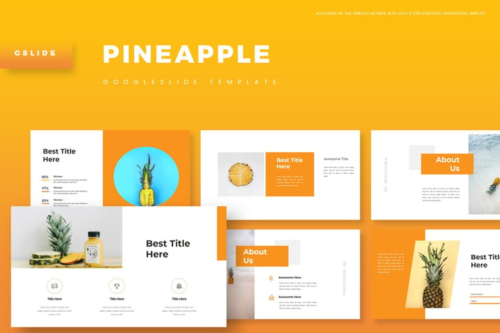 Pineapple - Google Slides Template