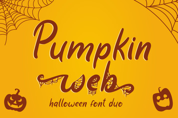 Pumpkin Web - Halloween Font