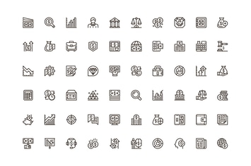 Finance Unique Web Line Icons Pack