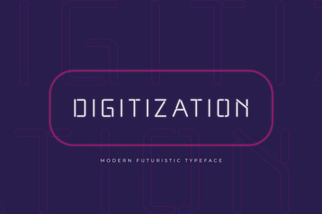 Digitization - A Modern Futuristic Typeface