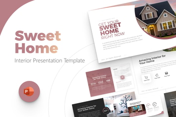 Sweet Home Interior Powerpoint Template