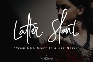 Latter Slant | Signature Font