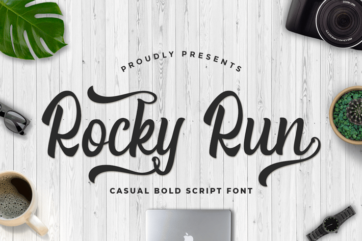 Rocky Run - Casual Bold Script Font