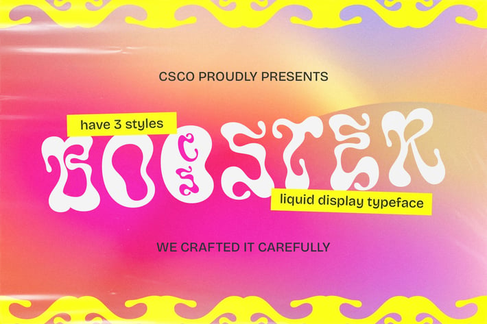 Booster – Liquid Font