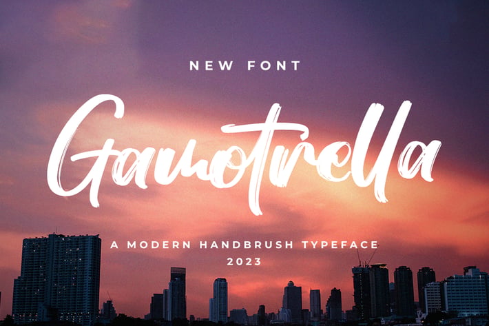 Gamotrella - Brush Font