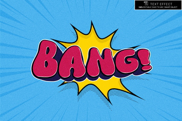 Comic Pop Art Explosion Text Effect