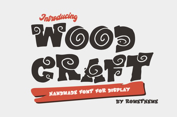 Wood Craft - Handmade Display Font
