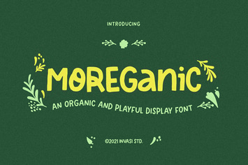 Moreganic - Organic Font