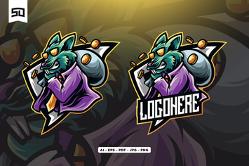 Coin Mouse Mascot Logo Design
