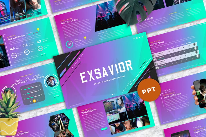 Exsavior - Gaming PowerPoint Template