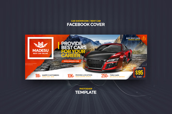 Rent Car / Showroom Facebook Cover Template