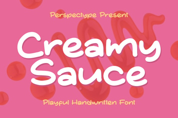Creamy Sauce Playful Handwritten Font