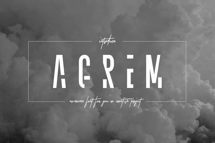 Agrem Typeface