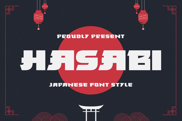 Hasabi - Japanese Font Style