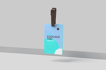 Silicone Luggage Tag Mockups