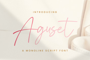 Aguset - Handwritten Font