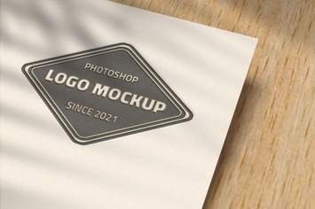 Logo Mockup on Paper