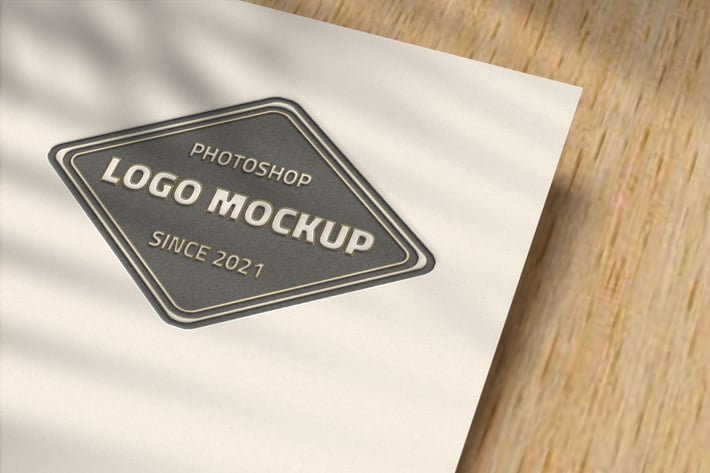Logo Mockup on Paper