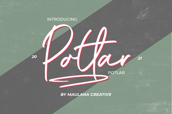 Potlar Signature Script Font